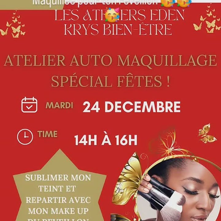 Atelier d'auto-maquillage spécial fêtes
